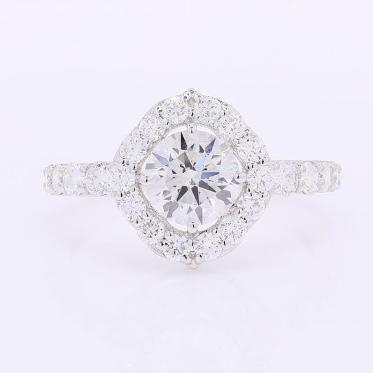 2.06 Carats Lab Grown Diamond 14K Gold Ring