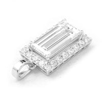 2.95 Carats Lab Grown Diamond 14K Gold Pendant