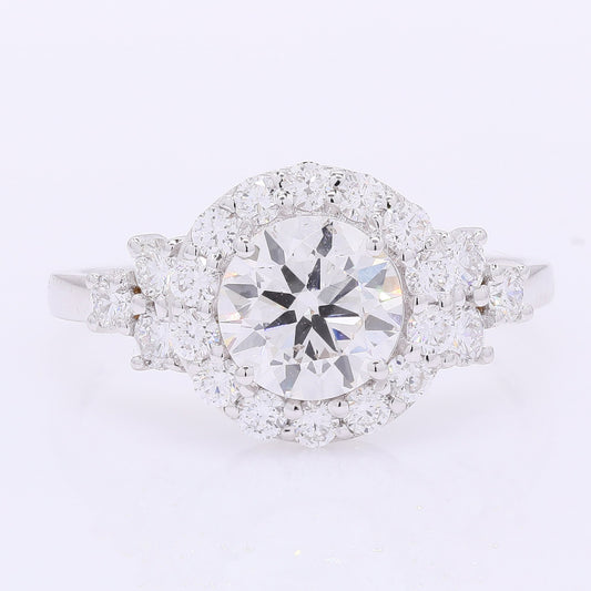 2.03 Carats Lab Grown Diamond 14K Gold Ring