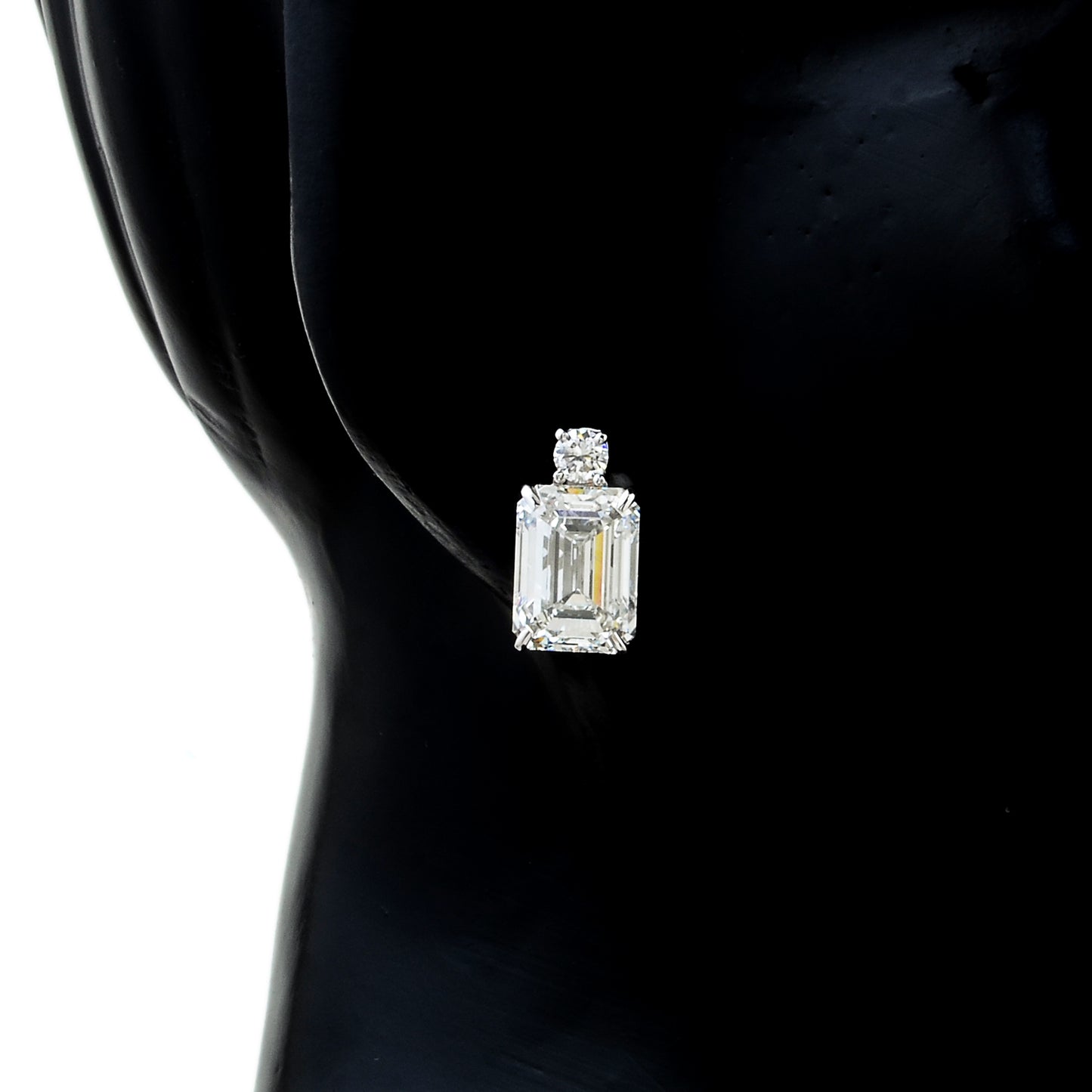 5.68 Carats Lab Grown Diamond 14K Gold Earrings