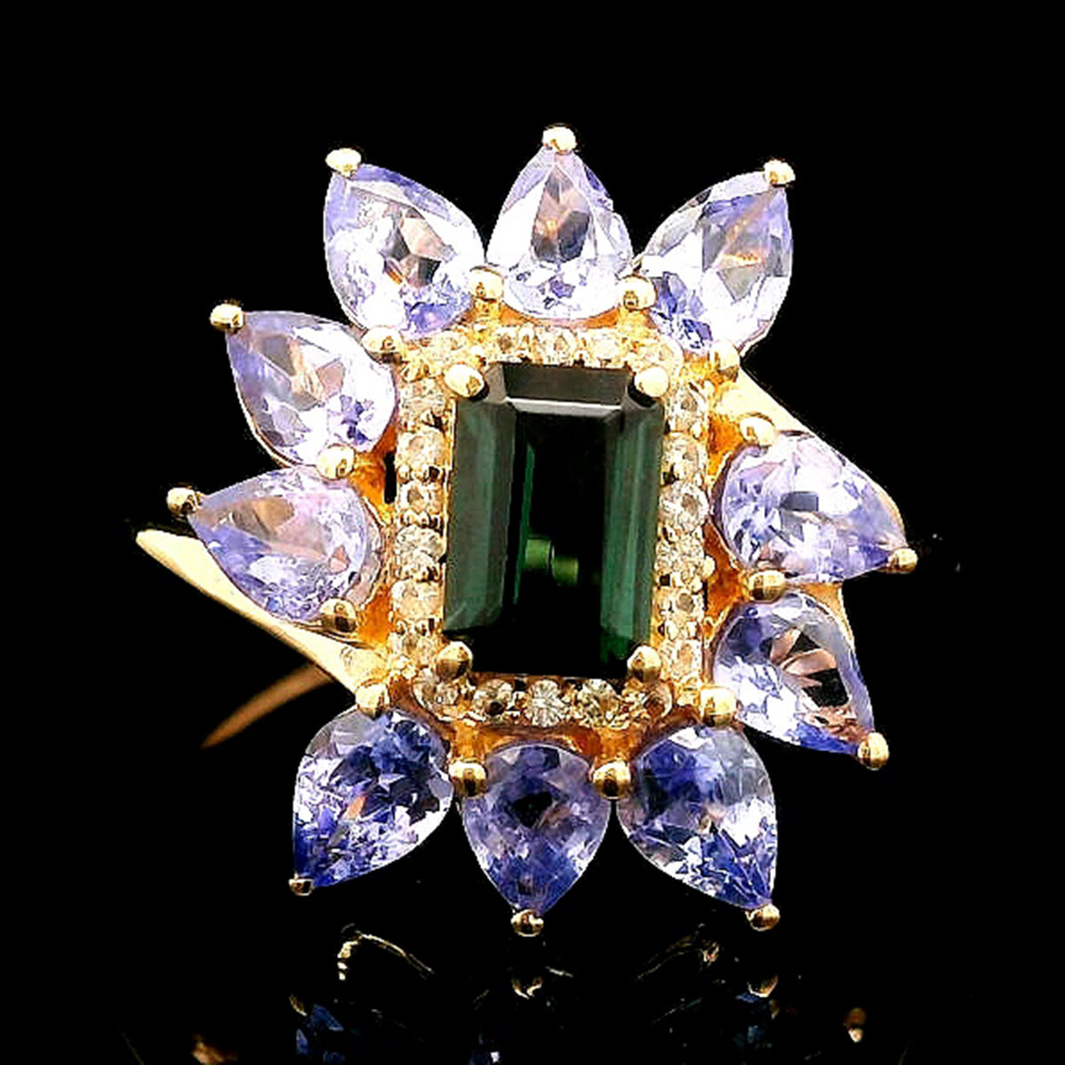 2.24 Ct Octagon Tourmaline 14K Gold Ring