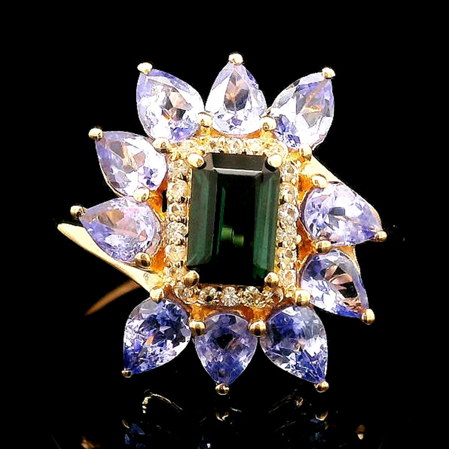 2.24 Ct Octagon Tourmaline 14K Gold Ring