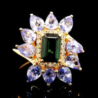 2.24 Ct Octagon Tourmaline 14K Gold Ring