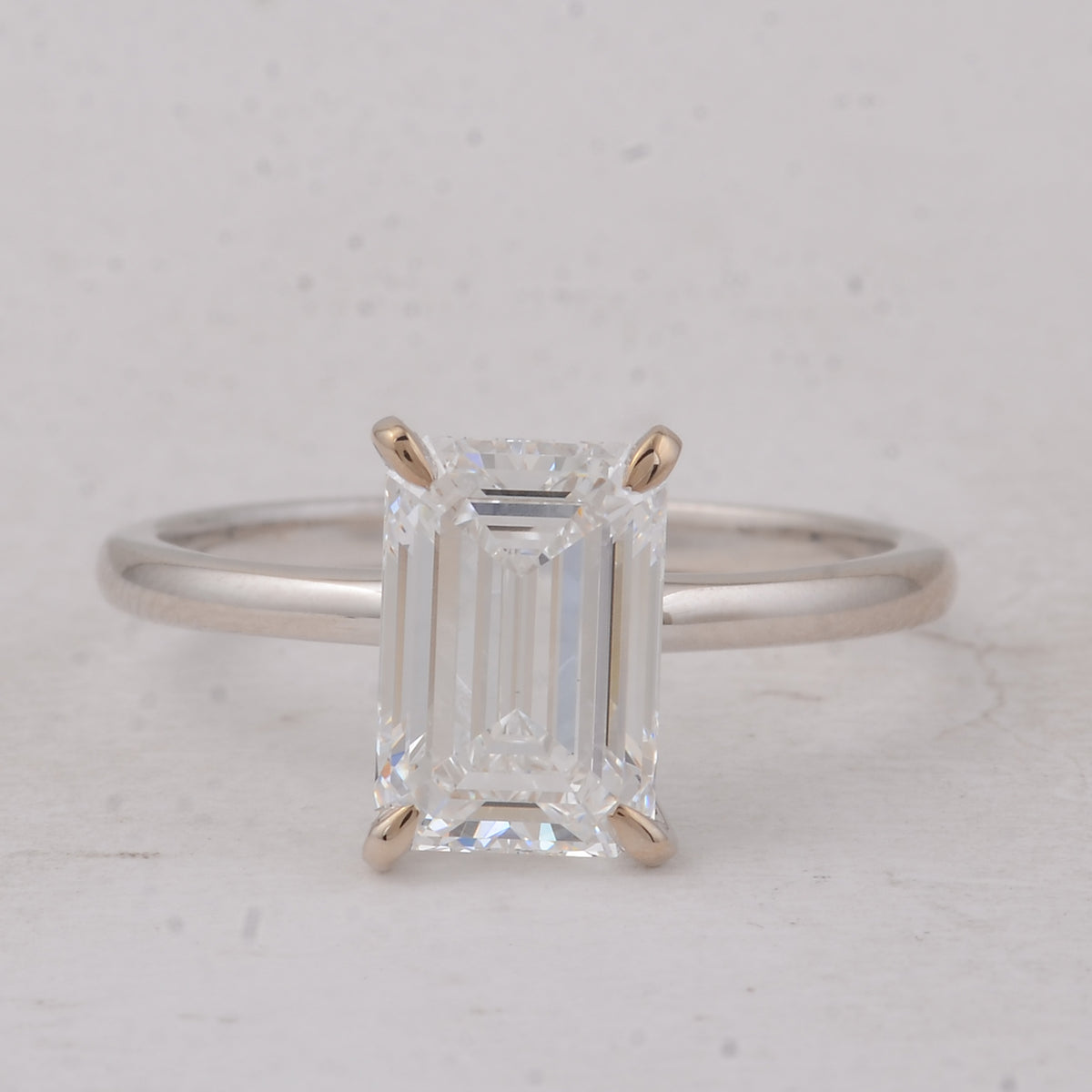 2.52 Carats Lab Grown Diamond 14K Gold Ring