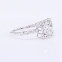 2.57 Carats Lab Grown Diamond 14K Gold Ring