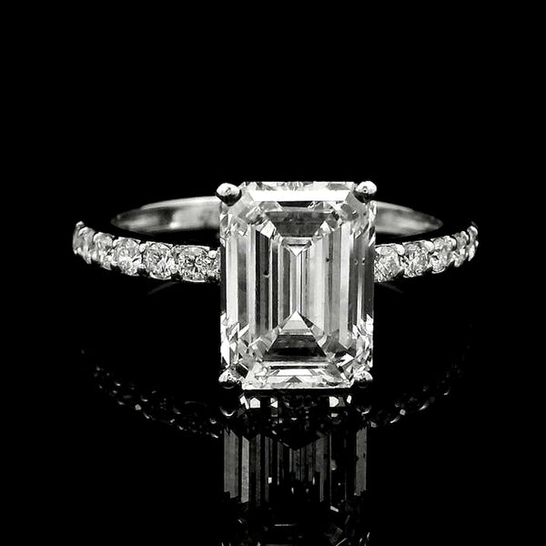 3.20 Carats Lab Grown Diamond 14K Gold Ring