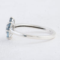 0.93 Ct Round Swiss Blue Topaz 925 Sterling Silver Ring