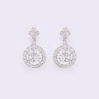 4.52 Carats Lab Grown Diamond 14K Gold Earrings