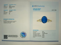 2.39 Ct Oval Natural Sapphire 14K Gold Ring