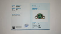 2.31 Ct Cushion Mixed Cut Natural Peridot 14K Gold Ring