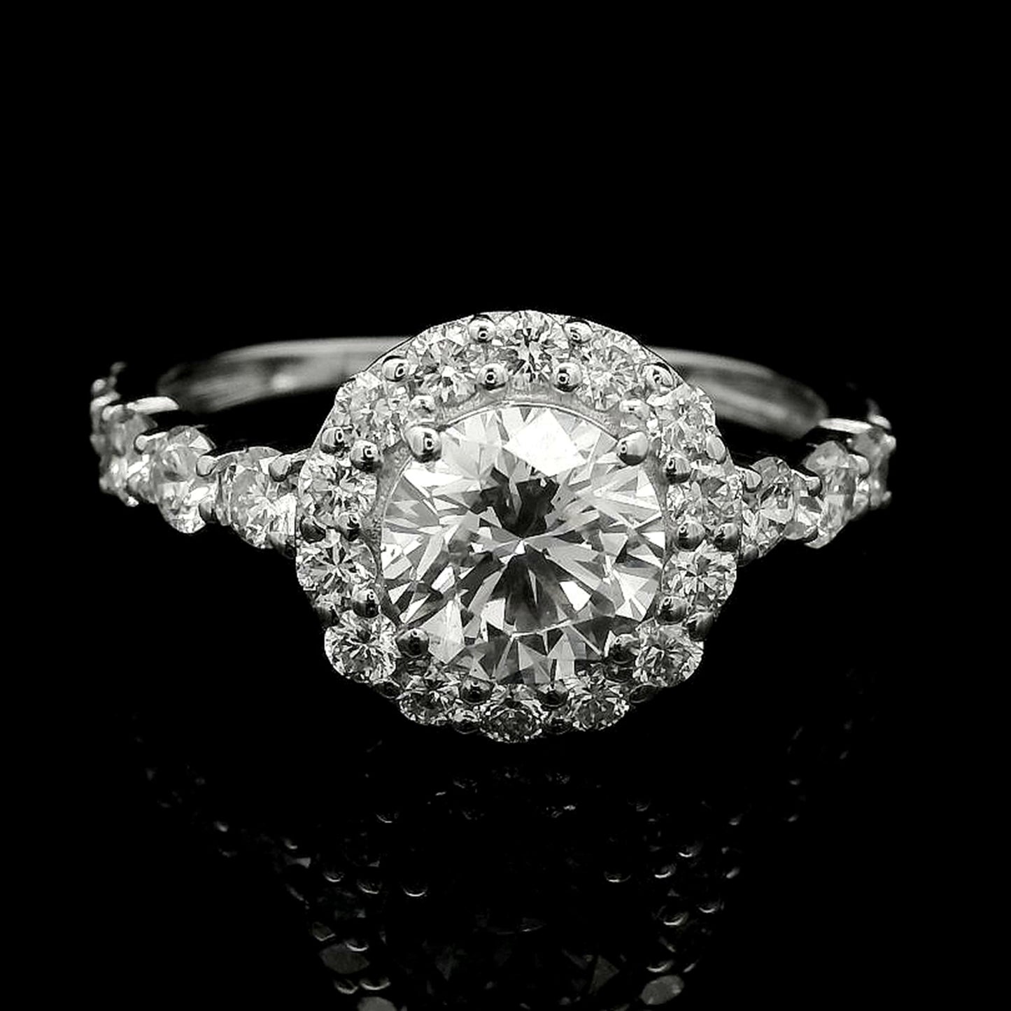 2.08 Carats Lab Grown Diamond 14K Gold Ring