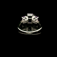 3.35 Ct Octagon Amethyst 925 Sterling Silver Ring