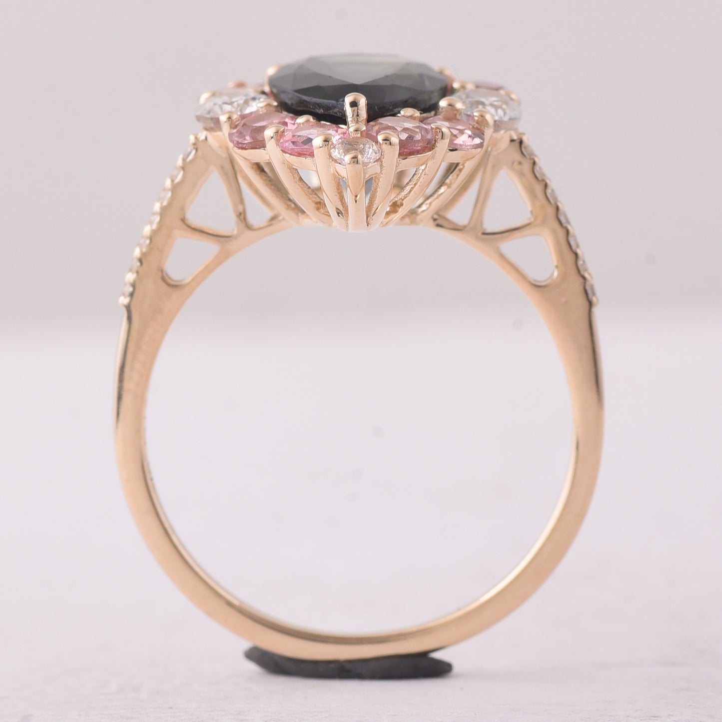 4.24 Ct Pear Tourmaline 9K Gold Ring