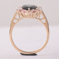 4.24 Ct Pear Tourmaline 9K Gold Ring