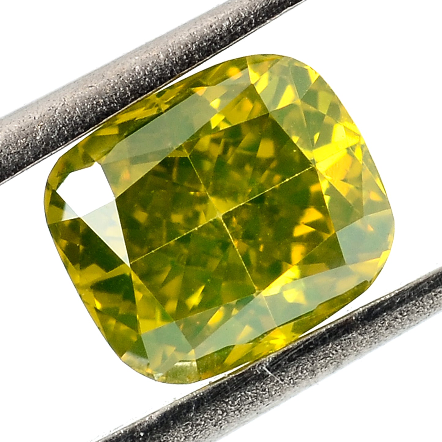 0.38 Carat Yellow Diamond Cushion Loose Gemstone