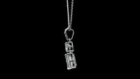 3.34 Carats Lab Grown Diamond 14K Gold Pendant