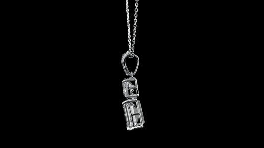 3.34 Carats Lab Grown Diamond 14K Gold Pendant