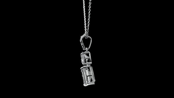 3.34 Carats Lab Grown Diamond 14K Gold Pendant