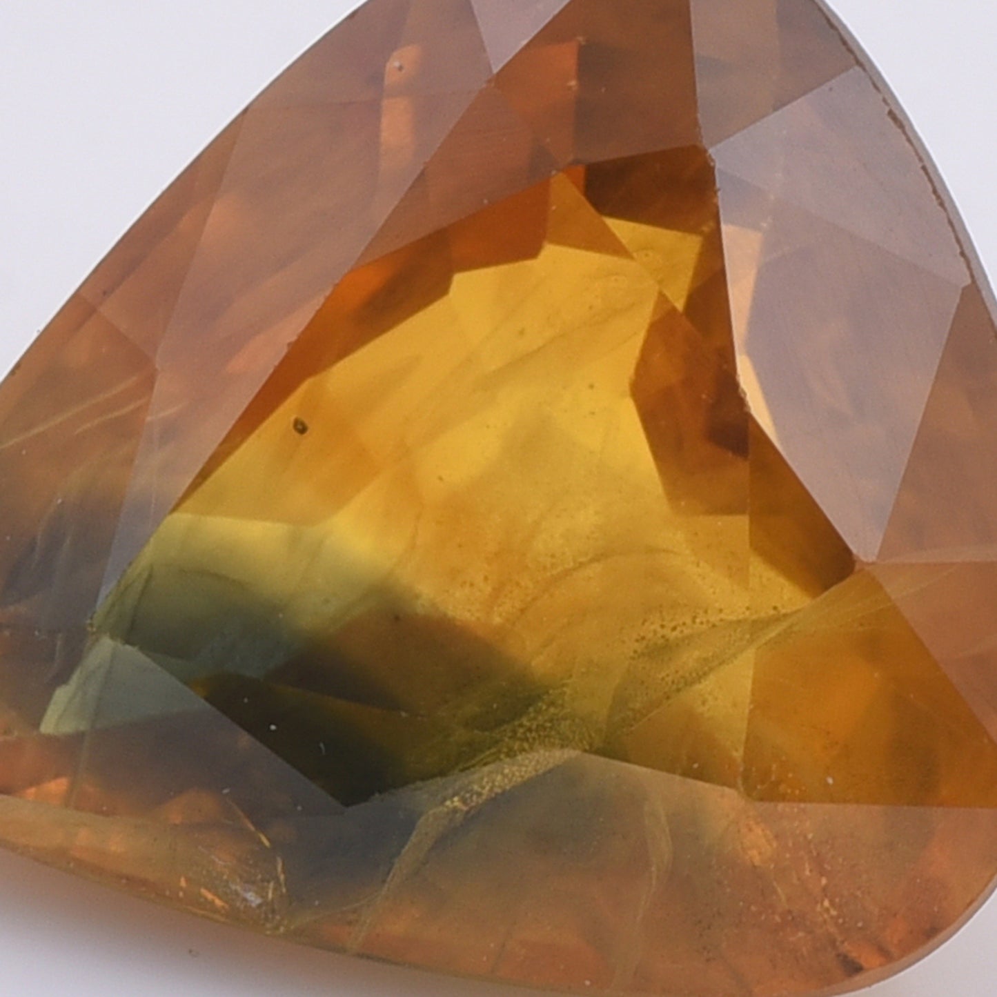4.64 Natural Corundum Yellow Sapphire Pear Mixed Cut Gemstone