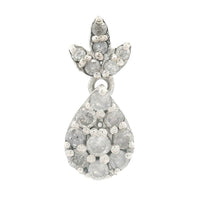 0.21 Ct Round Diamond 925 Sterling Silver Pendant