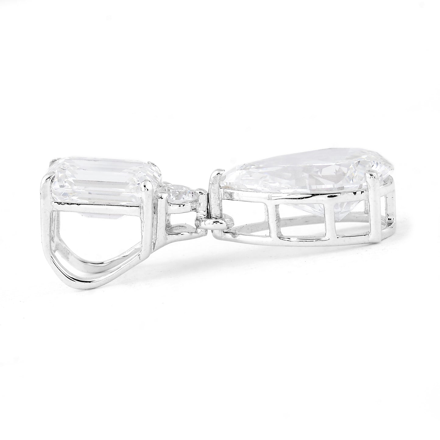 3.10 Carats Lab Grown Diamond 14K Gold Pendant