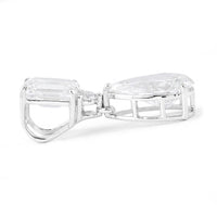 3.10 Carats Lab Grown Diamond 14K Gold Pendant