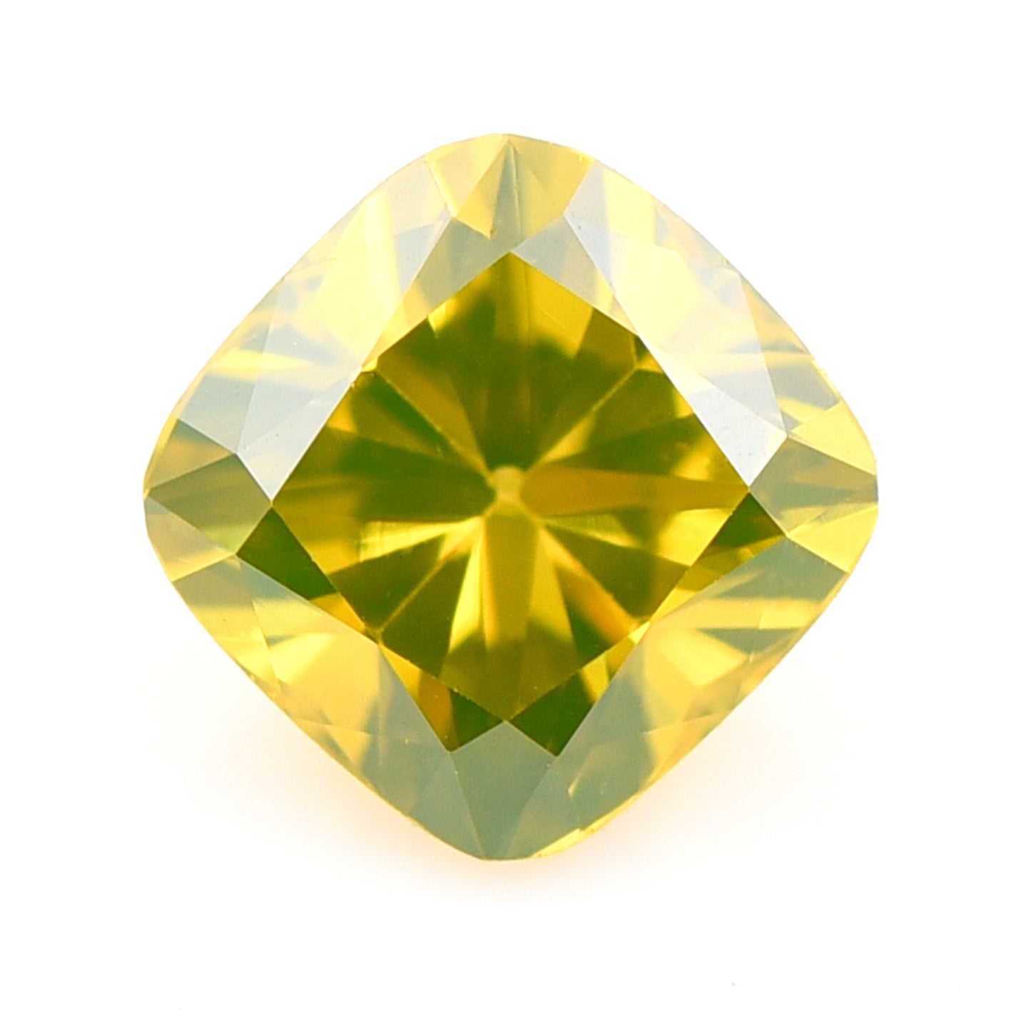 0.28 Yellow Diamond Cushion Loose Diamond
