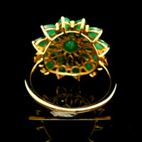 2.77 Ct Round Emerald 14K Gold Ring