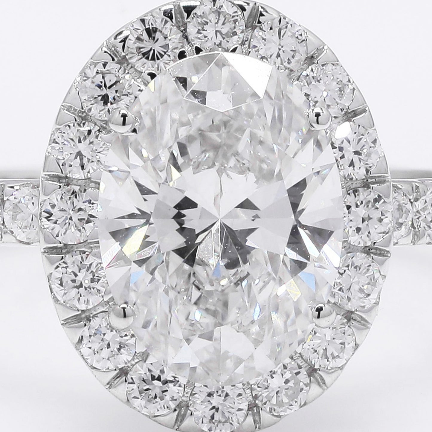 2.41 Ct Oval Brilliant Lab Grown Diamond 14K Gold Ring