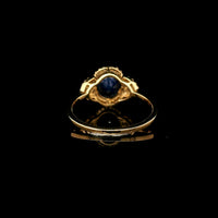 2.25 Ct Oval Mixed Cut Natural Sapphire 14K Gold Ring
