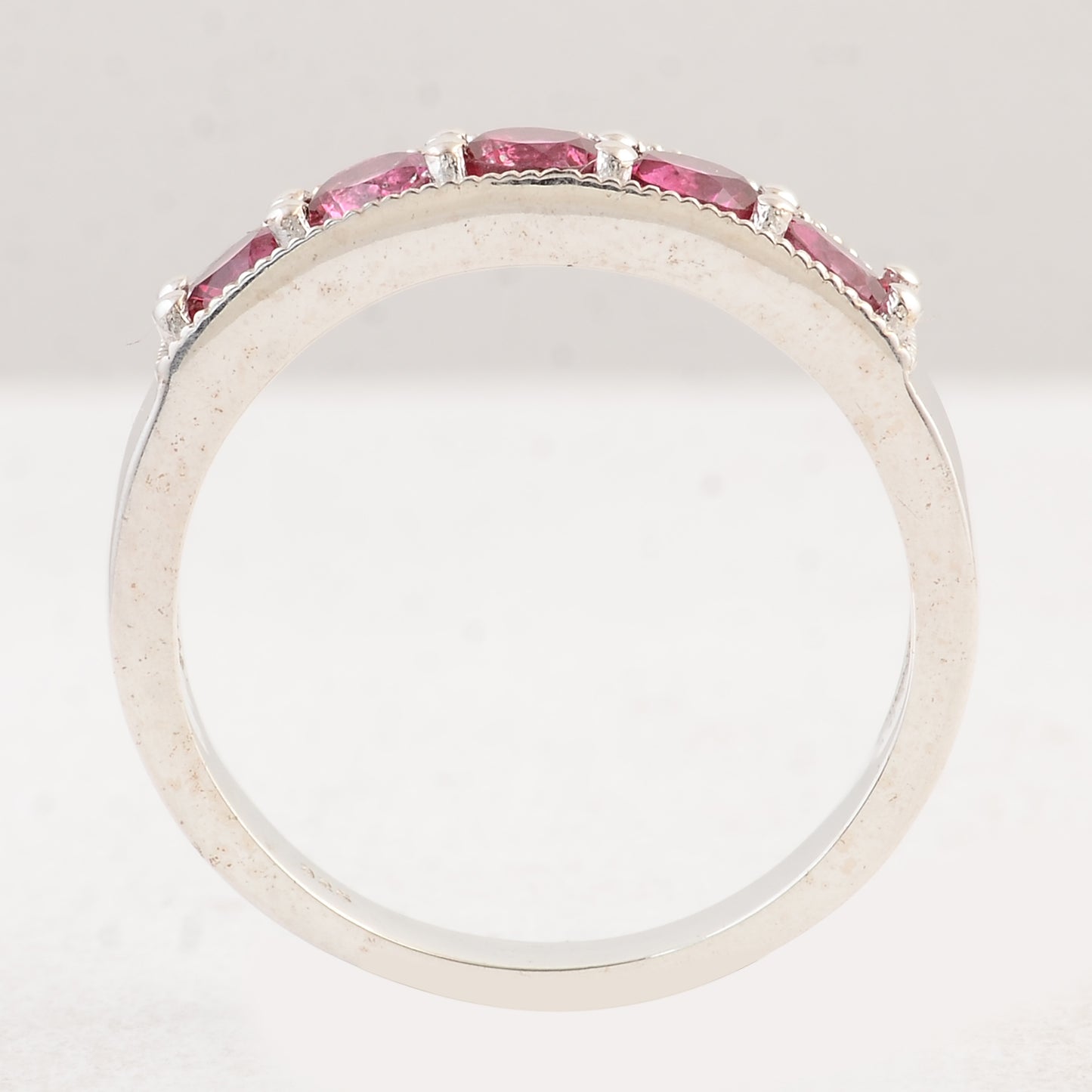 1.45 Ct Round Pink Topaz 925 Sterling Silver Ring