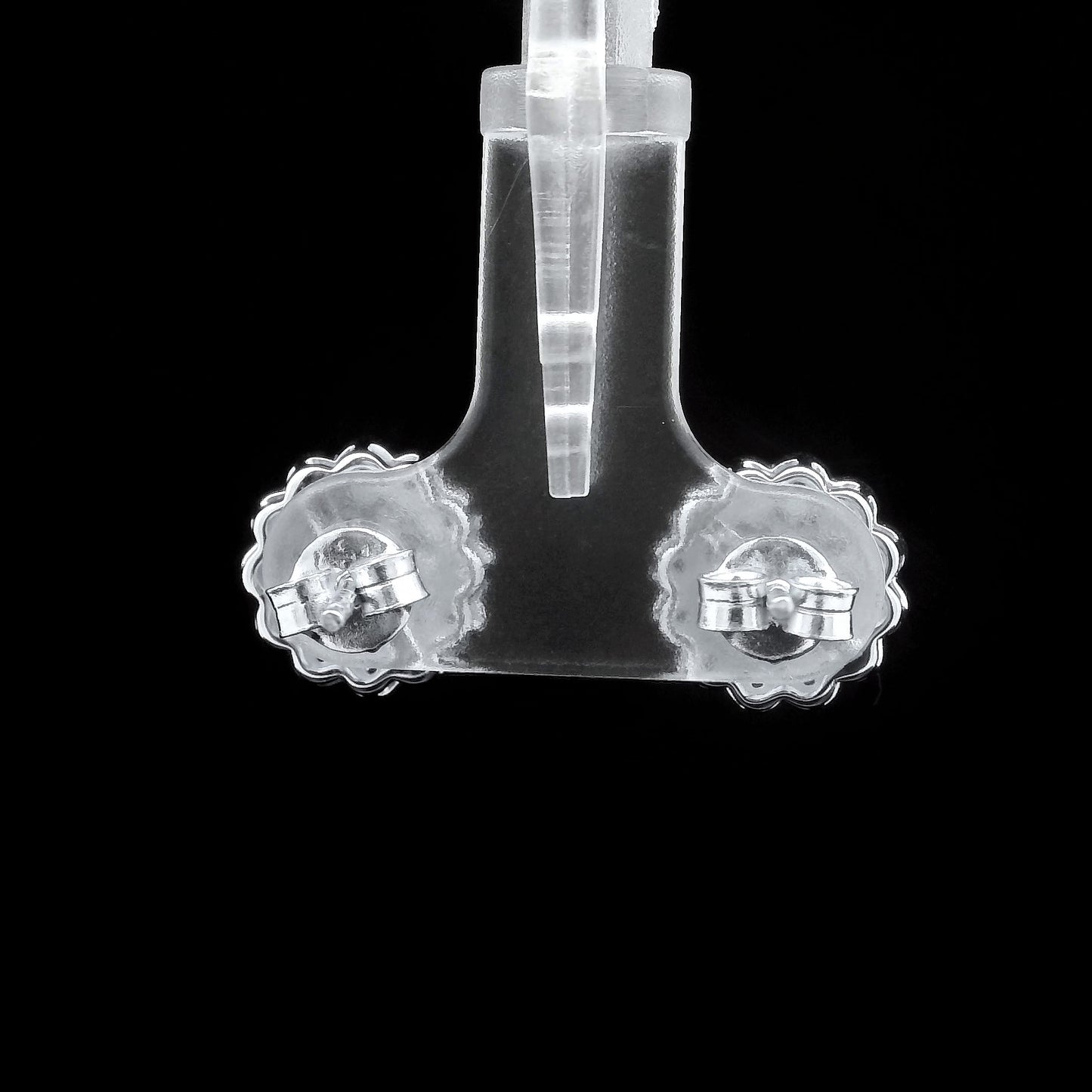 0.88 Ct Round Diamond 925 Sterling Silver Earrings