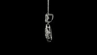 3.51 Carats Lab Grown Diamond 14K Gold Pendant