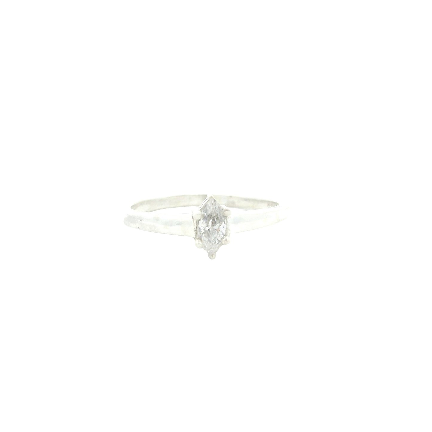 0.90 Ct Cubic Zirconia 925 Sterling Silver Ring