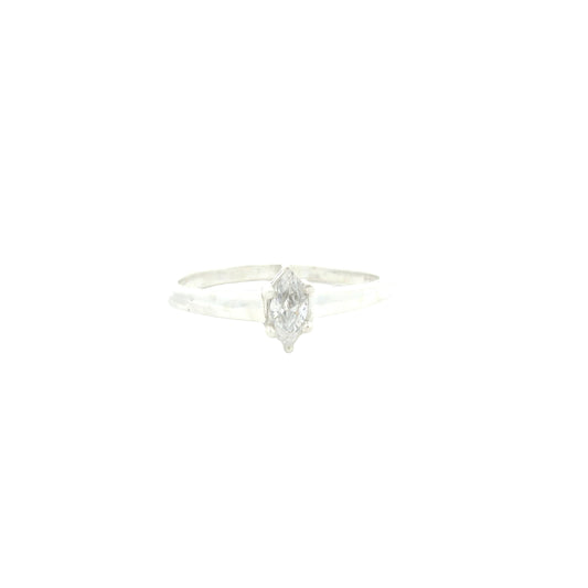 0.90 Ct Cubic Zirconia 925 Sterling Silver Ring