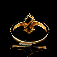 1.14 Ct Octagon Tourmaline 14K Gold Ring