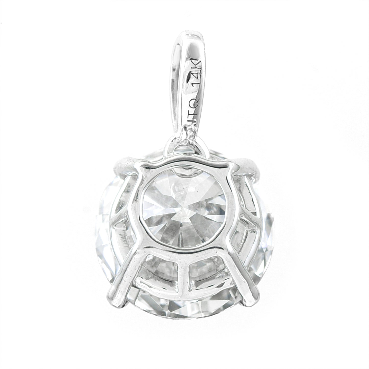 3.06 Carats Lab Grown Diamond 14K Gold Pendant