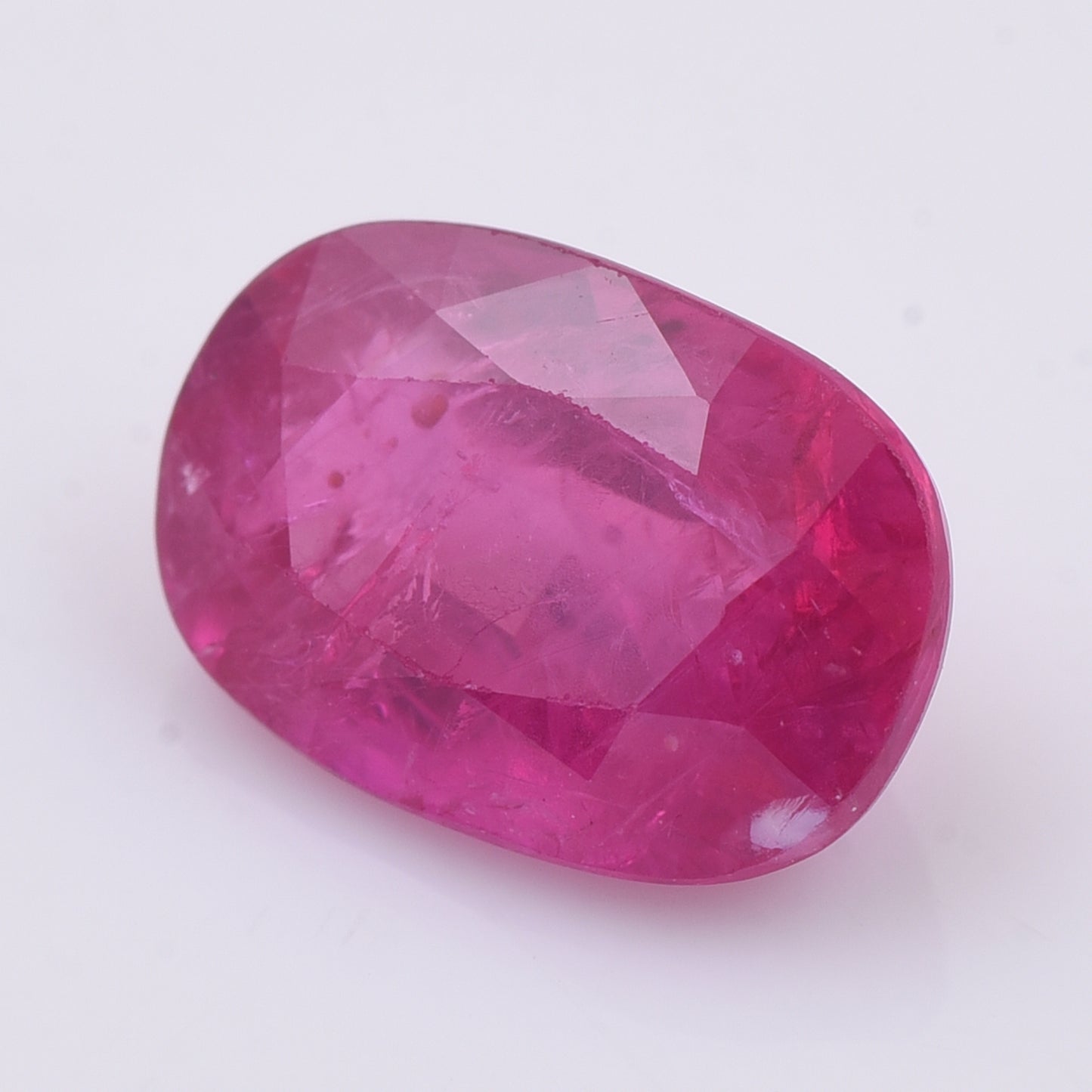 2.1 Natural Corundum Ruby Rectangular Cushion Mixed Cut Gemstone