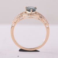 1.35 Ct Pear Tourmaline 9K Gold Ring