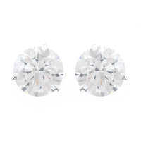 5.63 Carats Lab Grown Diamond 14K Gold Earrings
