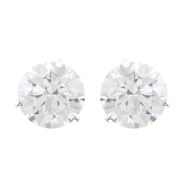 5.63 Carats Lab Grown Diamond 14K Gold Earrings