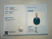 4.75 Ct Cushion Natural Emerald 14K Gold Pendant