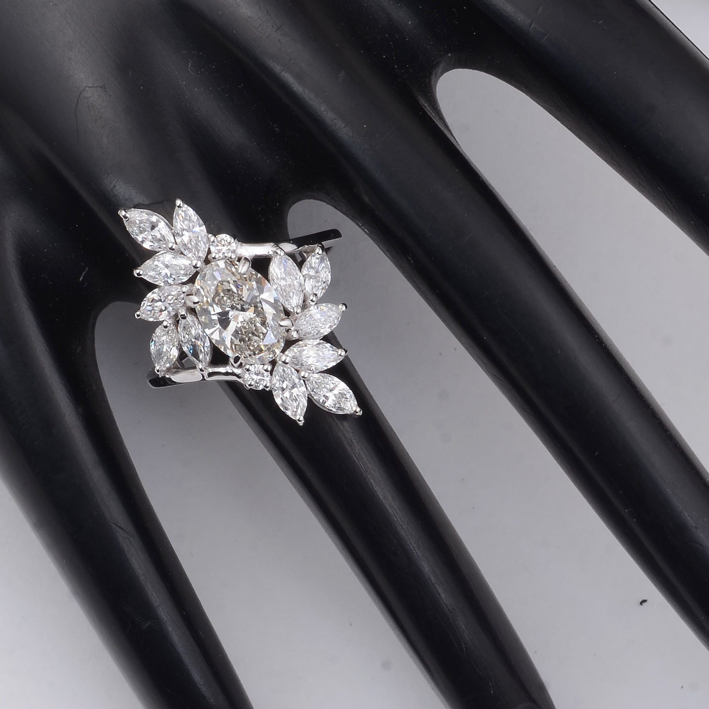 2.93 Carats Lab Grown Diamond 14K Gold Ring