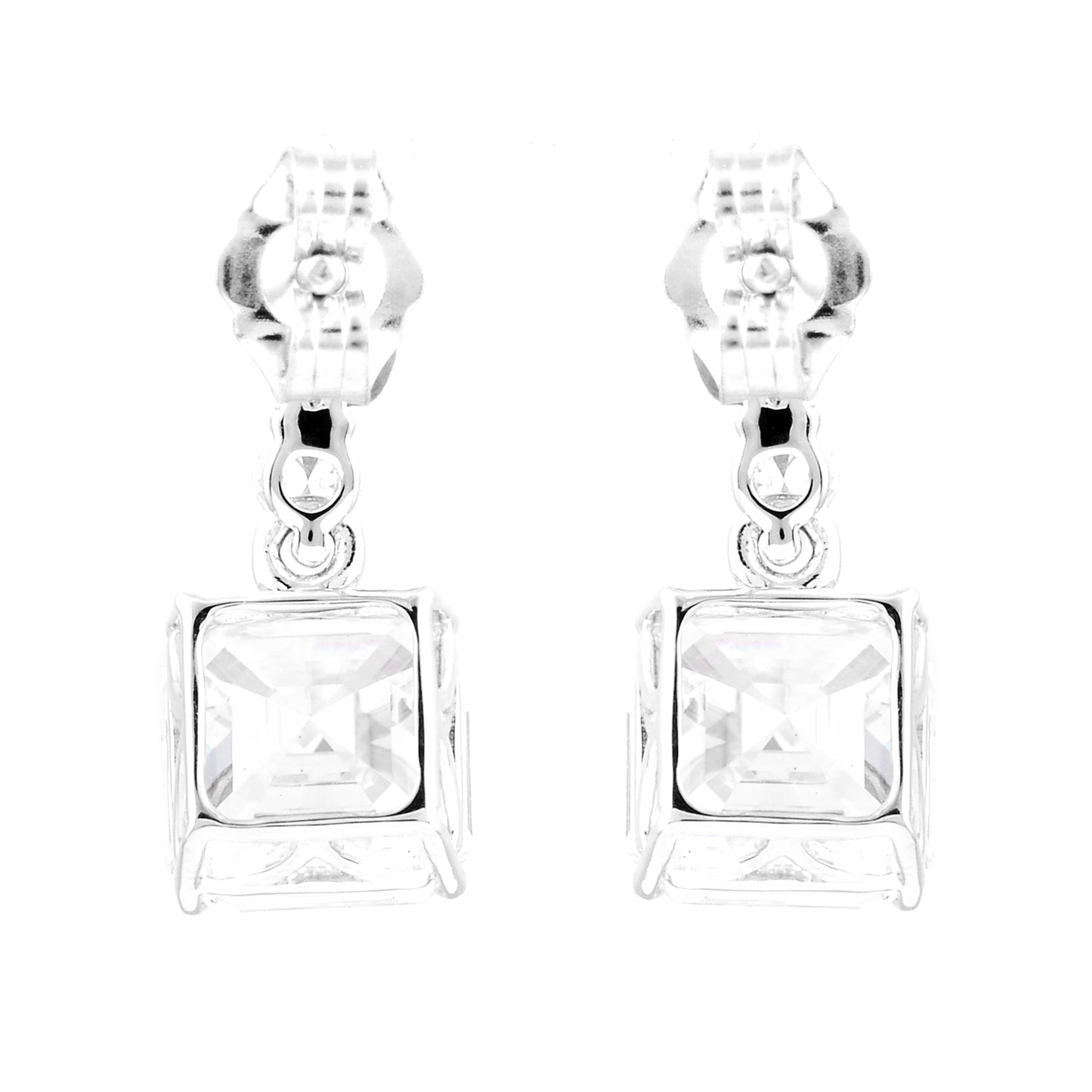 4.48 Carats Lab Grown Diamond 14K Gold Earrings
