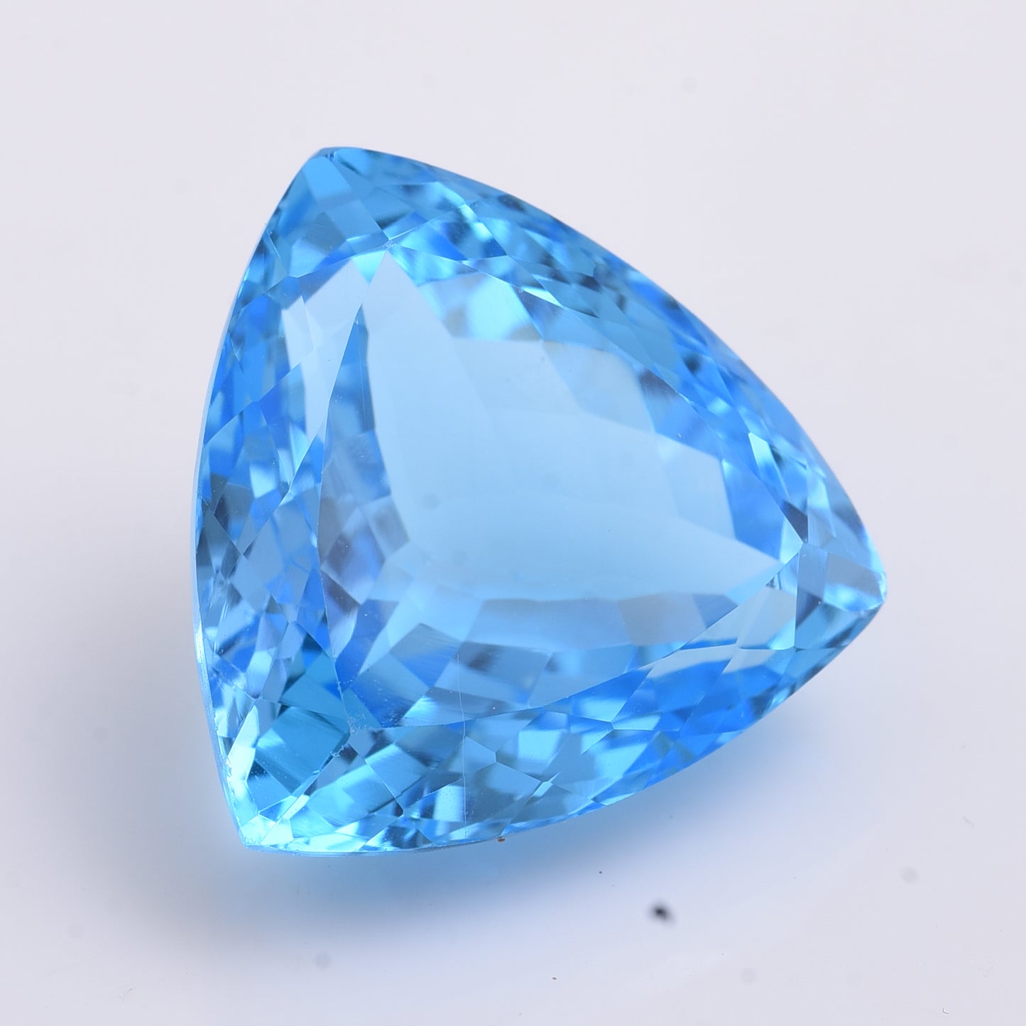 36.33 Natural Topaz Blue Topaz Triangular Mixed Cut Gemstone