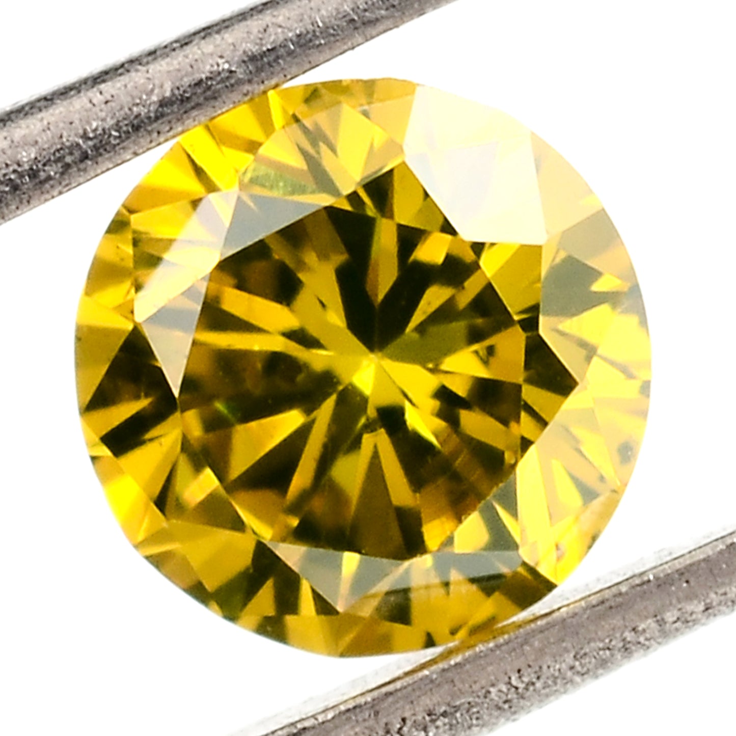 0.62 Yellow Diamond Round Loose Gemstone