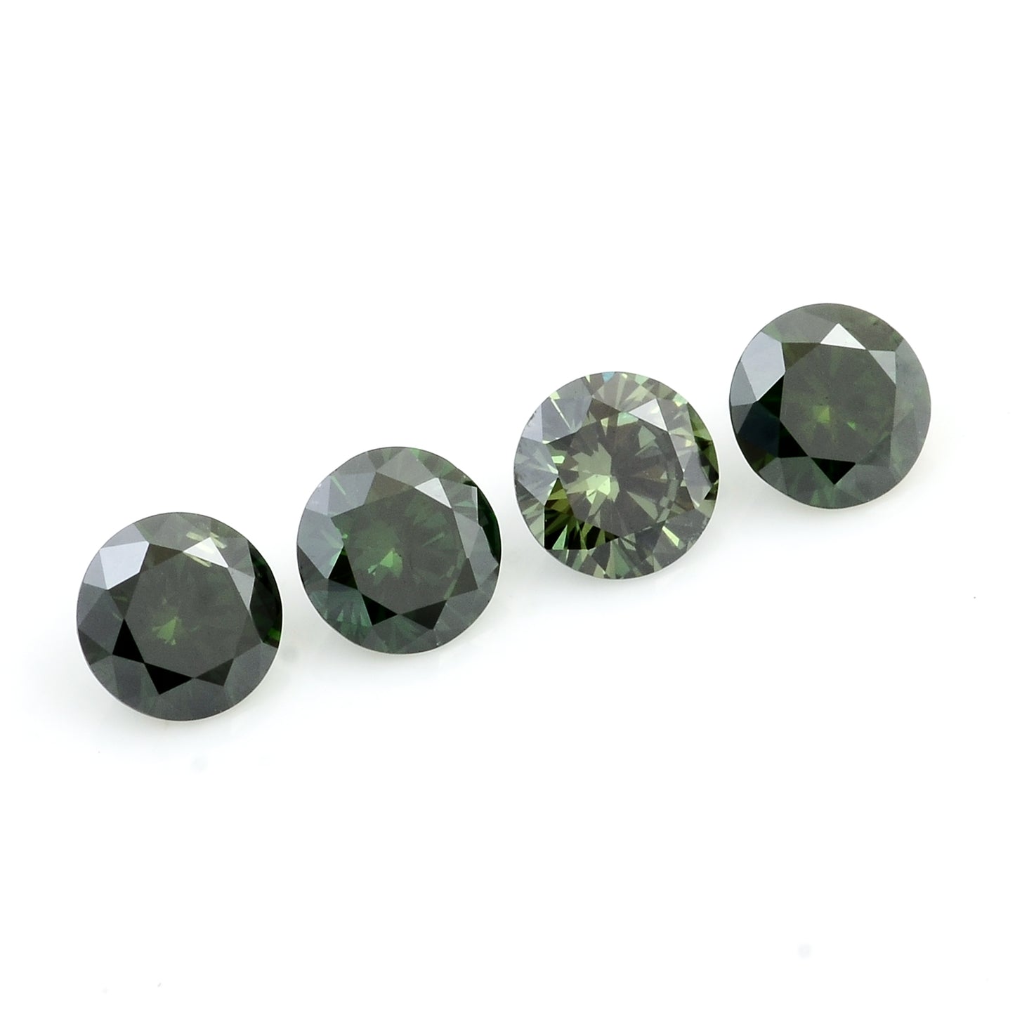 0.73 Green Diamond Round Loose Gemstone