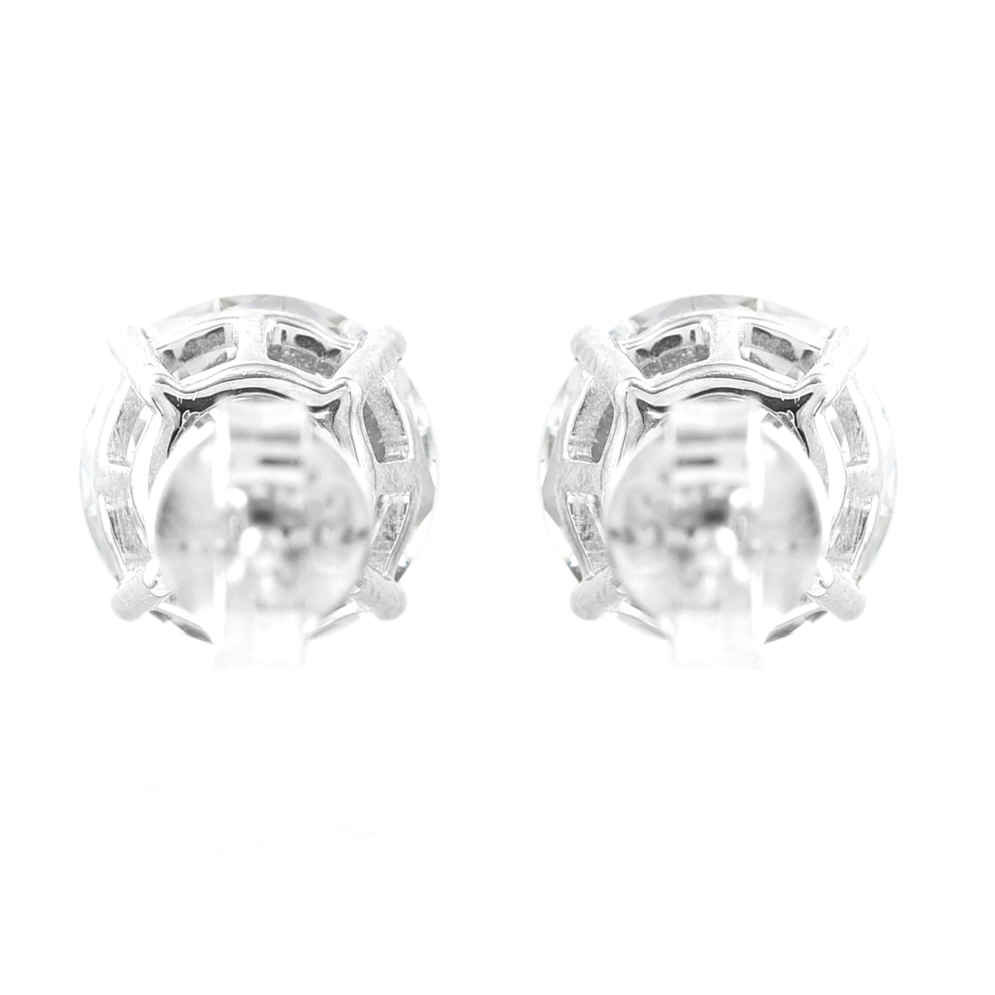 3.19 Carats Lab Grown Diamond 14K Gold Earrings