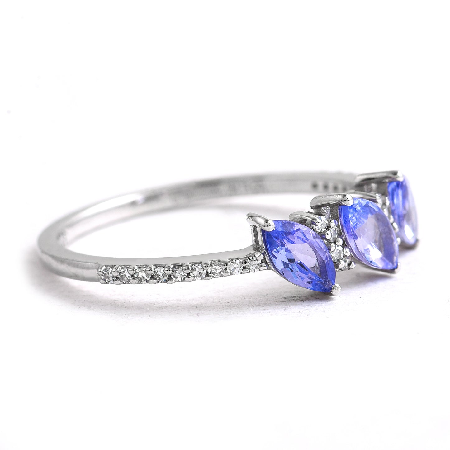 1.63 Ct Marquise Tanzanite 950 Platinum Ring