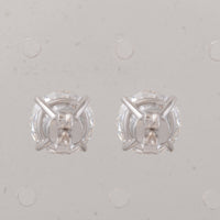 4.02 Carats Lab Grown Diamond 14K Gold Earrings
